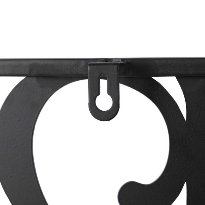 reloj pared metal madera 50x5x50 cm