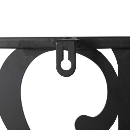 reloj pared metal madera 50x5x50 cm