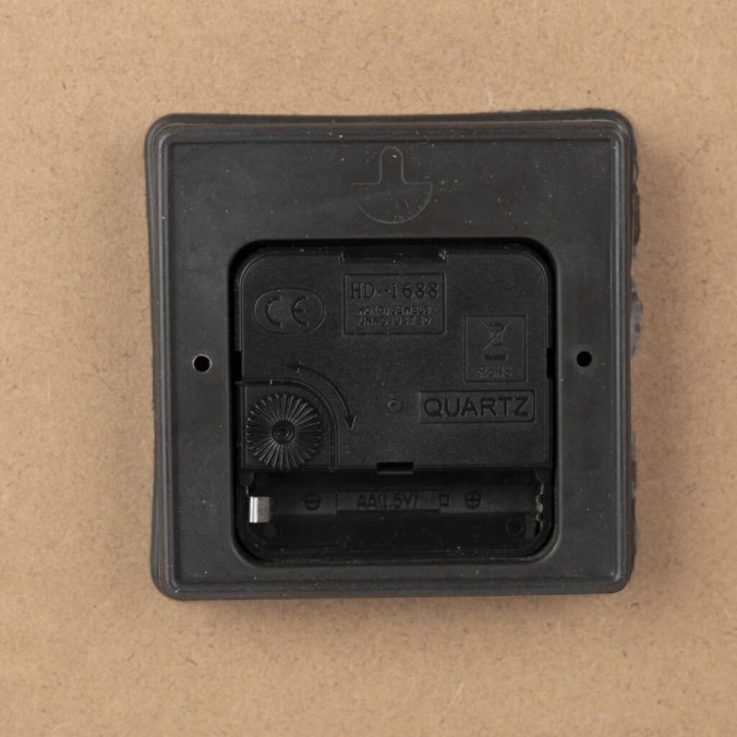 reloj pared metal madera 60x5x60 cm