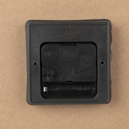 reloj pared metal madera 60x5x60 cm