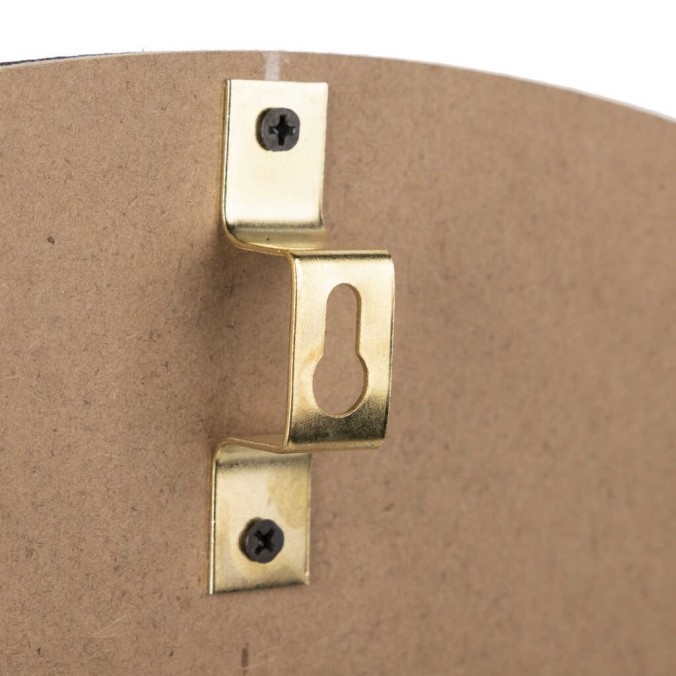 reloj pared metal madera 60x5x60 cm