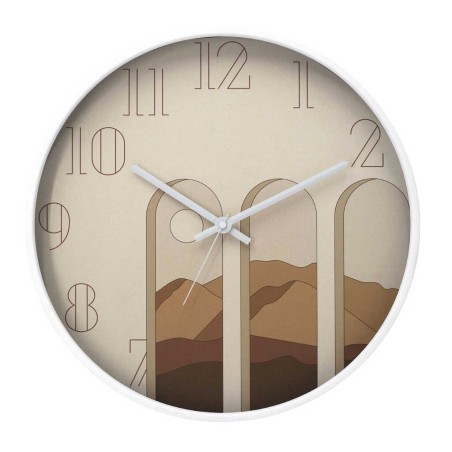 reloj pared metal blanco 40x4,5x40 cm