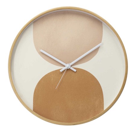 reloj pared metal blanco 40x4,5x40 cm