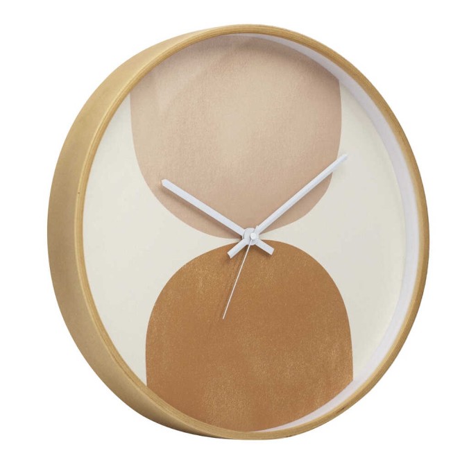 reloj pared metal blanco 40x4,5x40 cm