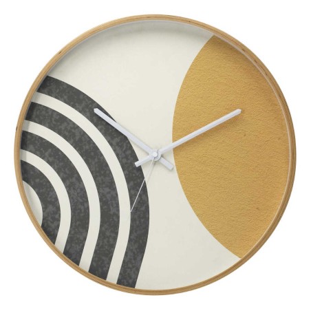 reloj pared metal blanco 40x4,5x40 cm