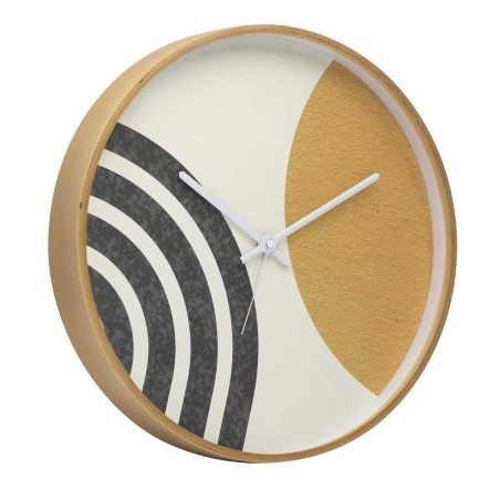 reloj pared metal blanco 40x4,5x40 cm