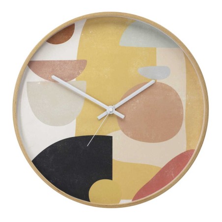 reloj pared metal natural 40x4,5x40 cm