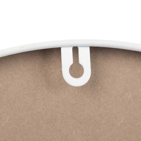 reloj pared metal blanco 40x4,5x40 cm