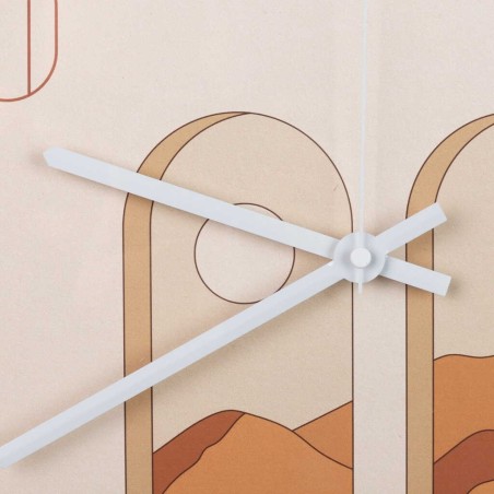 reloj pared metal blanco 40x4,5x40 cm