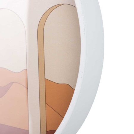 reloj pared metal blanco 40x4,5x40 cm