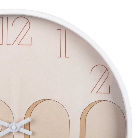 reloj pared metal blanco 40x4,5x40 cm