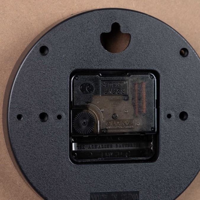 reloj pared metal blanco 40x4,5x40 cm