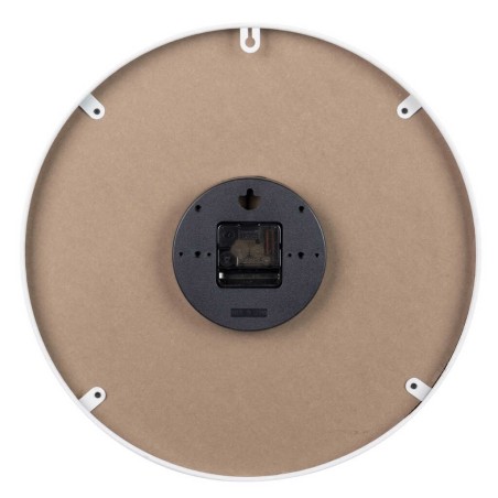 reloj pared metal blanco 40x4,5x40 cm