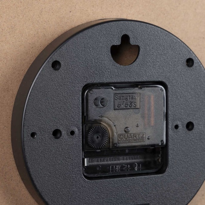 reloj pared metal blanco 40x4,5x40 cm