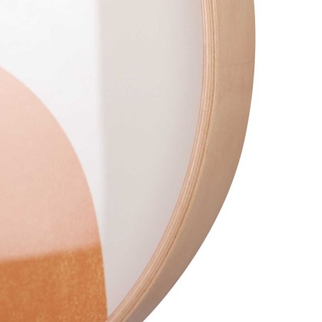 reloj pared metal blanco 40x4,5x40 cm