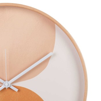 reloj pared metal blanco 40x4,5x40 cm 2