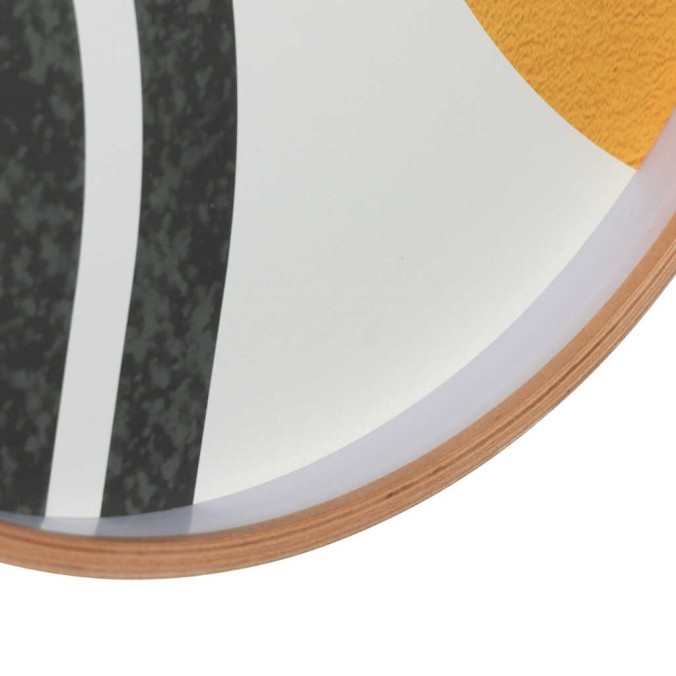 reloj pared metal blanco 40x4,5x40 cm