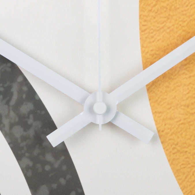 reloj pared metal blanco 40x4,5x40 cm