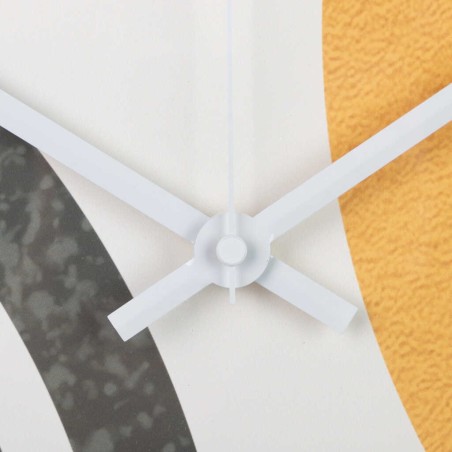 reloj pared metal blanco 40x4,5x40 cm