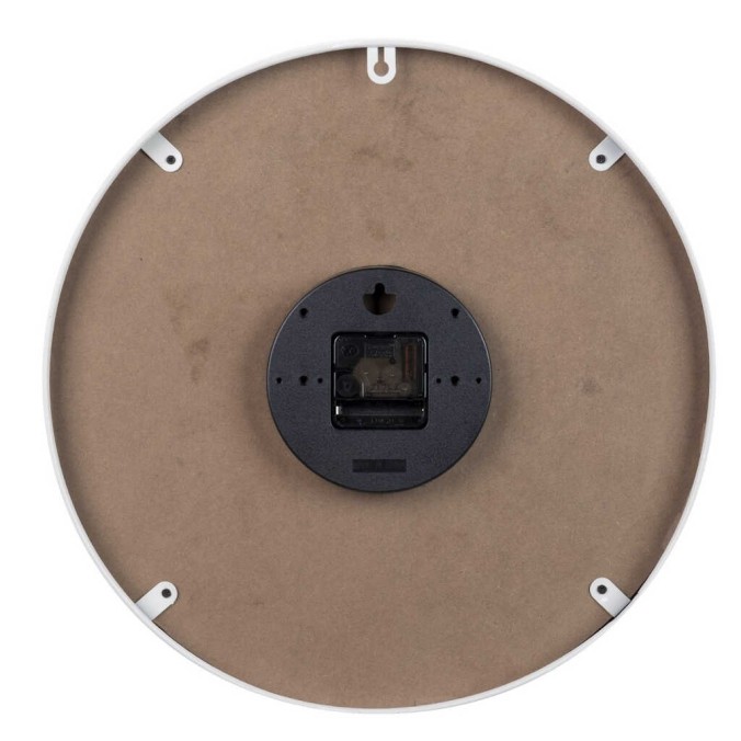 reloj pared metal blanco 40x4,5x40 cm reloj pared metal blanco 40x4,5x40 cm