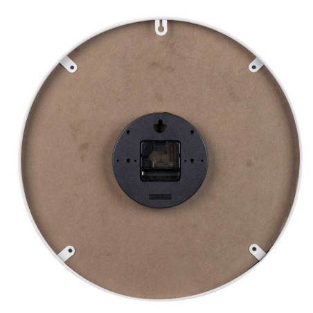 reloj pared metal blanco 40x4,5x40 cm