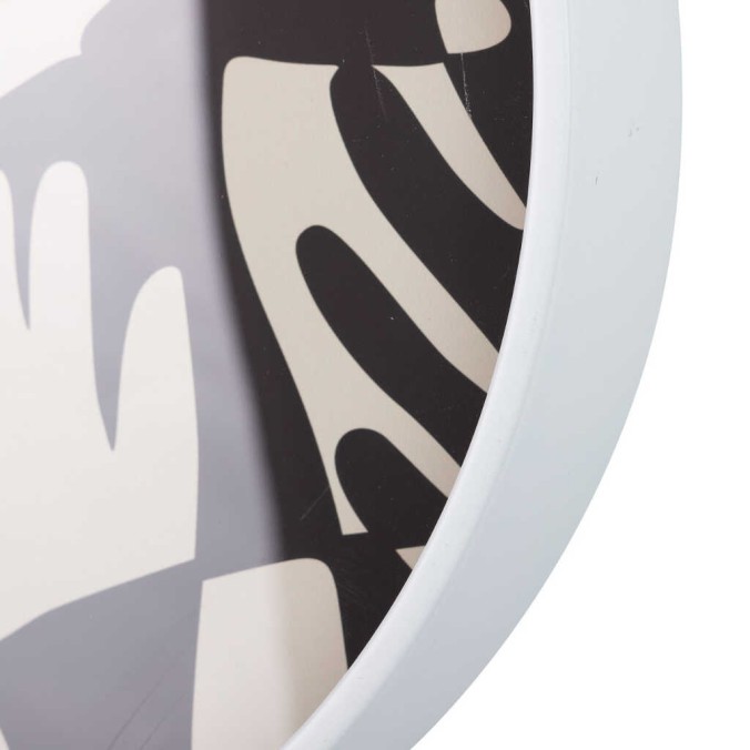 reloj pared metal blanco 40x4,5x40 cm reloj pared metal blanco 40x4,5x40 cm