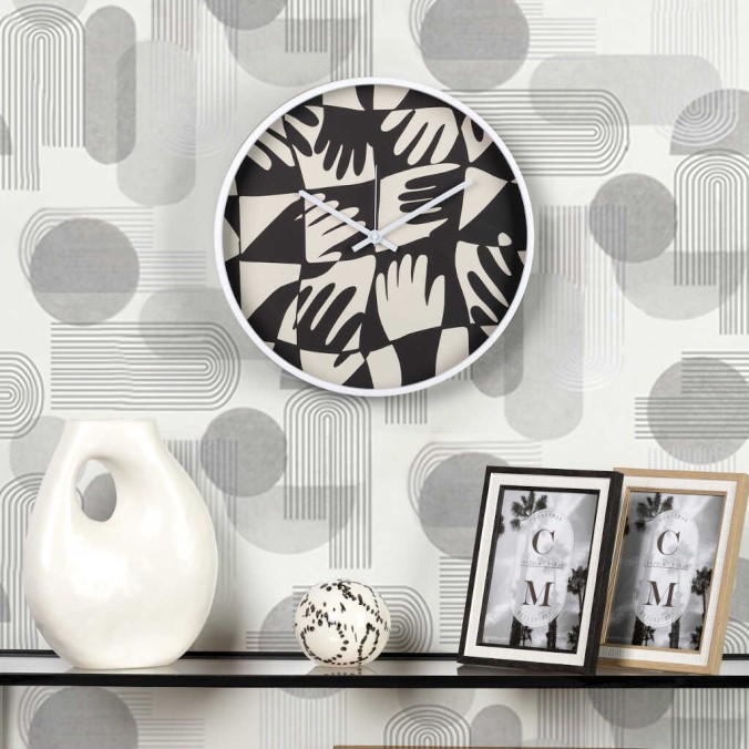 reloj pared metal blanco 40x4,5x40 cm reloj pared metal blanco 40x4,5x40 cm