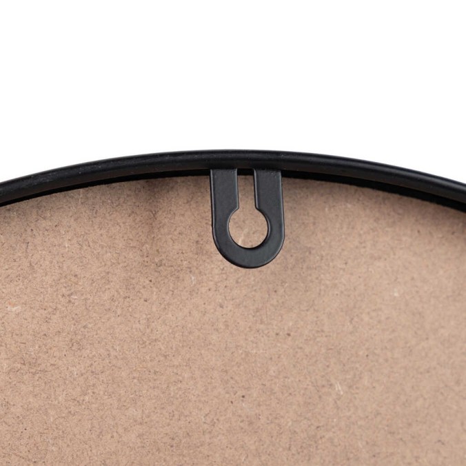 reloj pared metal negro 40x4,5x40 cm