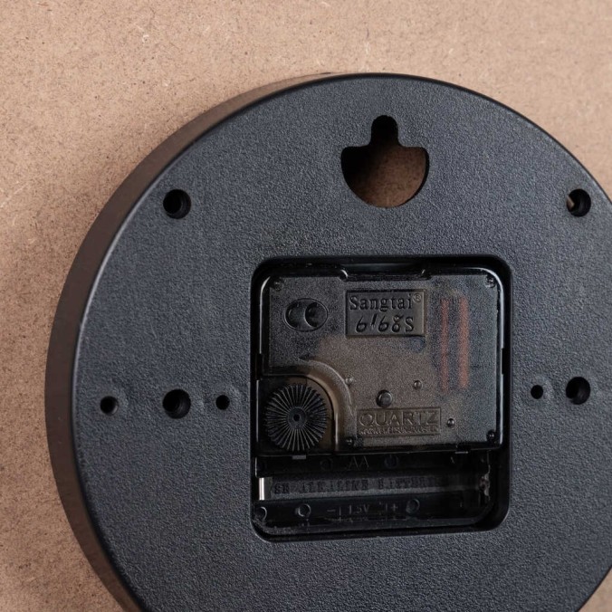 reloj pared metal negro 40x4,5x40 cm