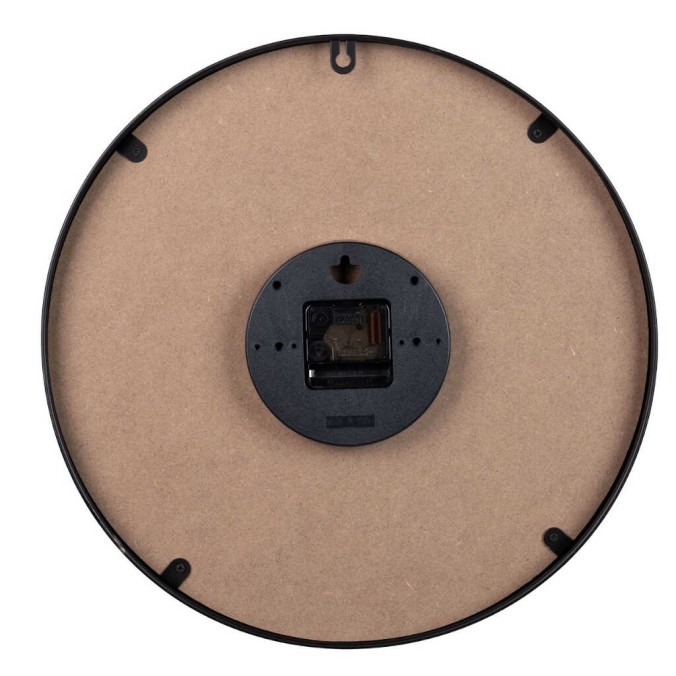 reloj pared metal negro 40x4,5x40 cm