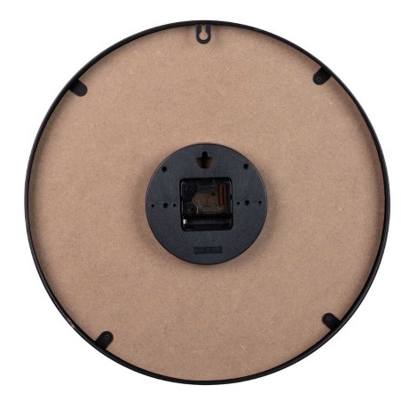 reloj pared metal negro 40x4,5x40 cm