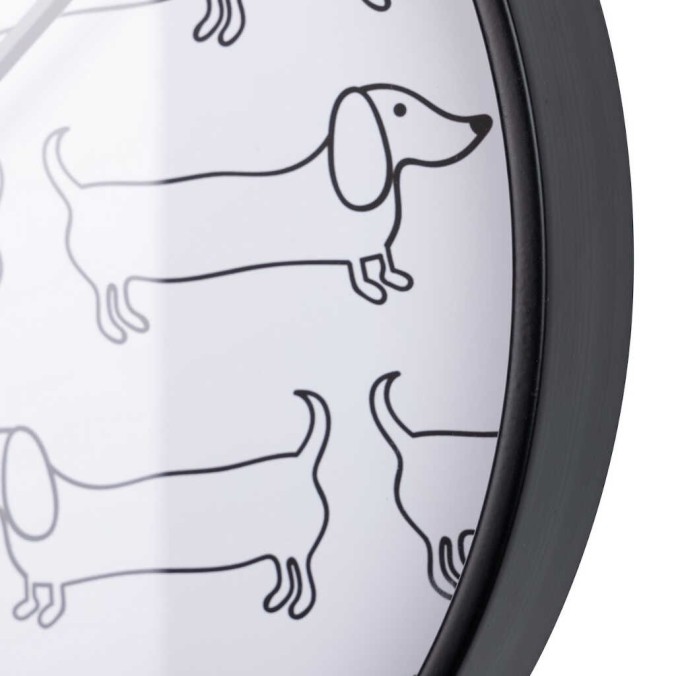 reloj pared metal negro 40x4,5x40 cm