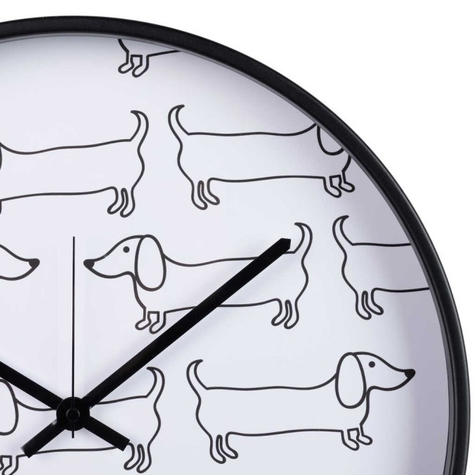 reloj pared metal negro 40x4,5x40 cm