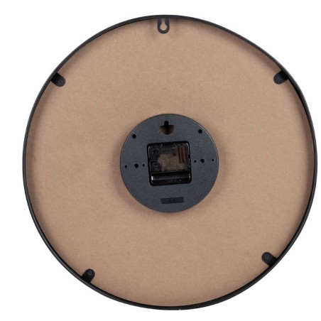 reloj pared metal negro 40x4,5x40 cm