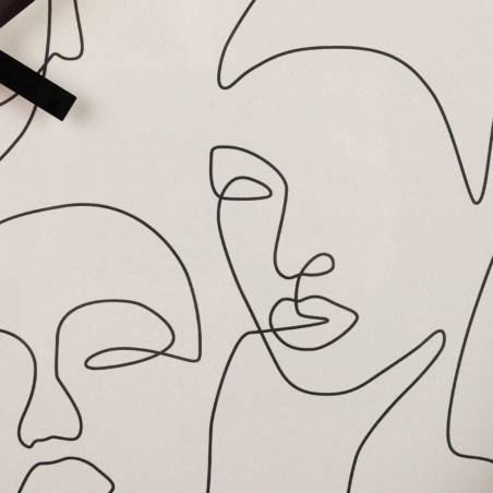 reloj pared metal negro 40x4,5x40 cm