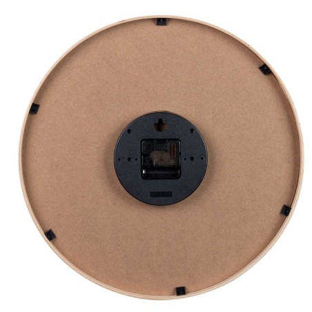 reloj pared metal natural 40x4,5x40 cm