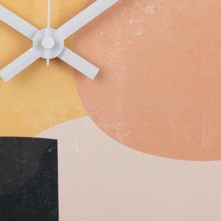 reloj pared metal natural 40x4,5x40 cm