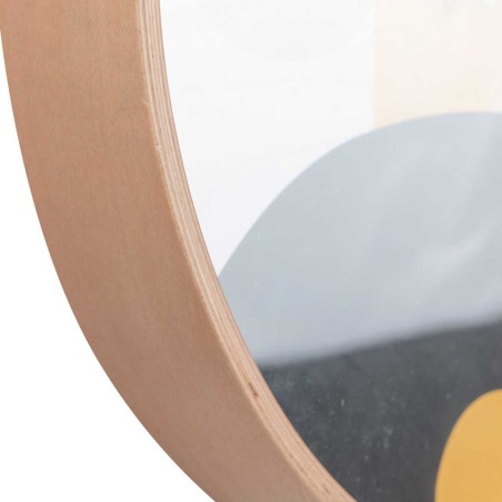 reloj pared metal natural 40x4,5x40 cm