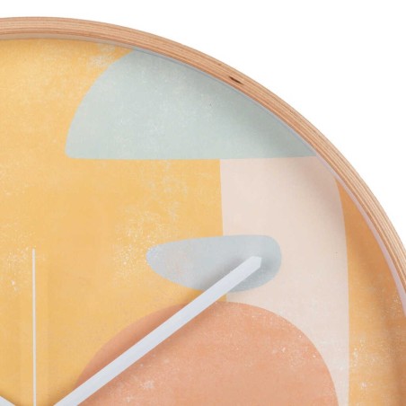 reloj pared metal natural 40x4,5x40 cm