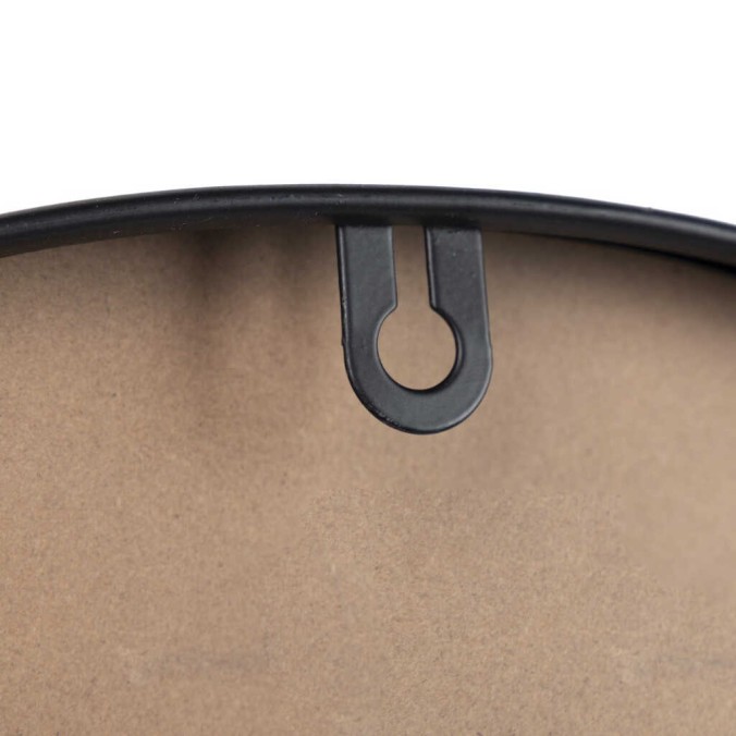 reloj pared metal negro 40x4,5x40 cm