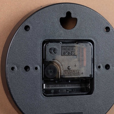 reloj pared metal negro 40x4,5x40 cm