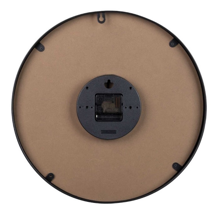 reloj pared metal negro 40x4,5x40 cm