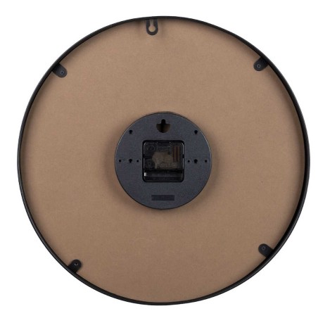 reloj pared metal negro 40x4,5x40 cm