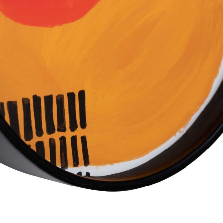 reloj pared metal negro 40x4,5x40 cm