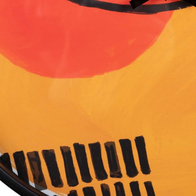 reloj pared metal negro 40x4,5x40 cm