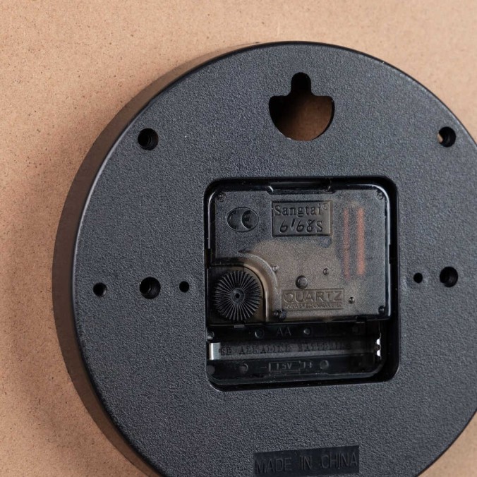 reloj pared metal natural 40x4,5x40 cm reloj pared metal natural 40x4,5x40 cm