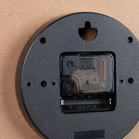 reloj pared metal natural 40x4,5x40 cm