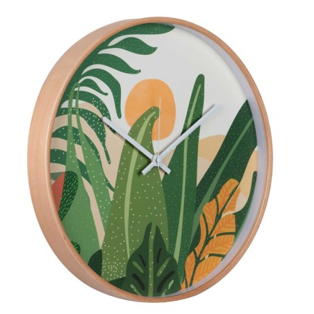 reloj pared metal natural 40x4,5x40 cm