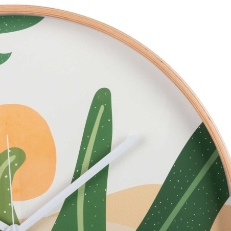 reloj pared metal natural 40x4,5x40 cm