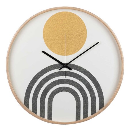 reloj pared metal natural 60x4,5x60 cm